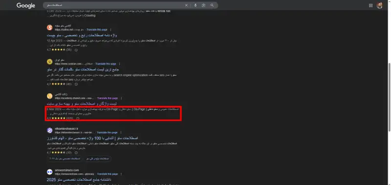متا دیسکریپشن (Meta Description)