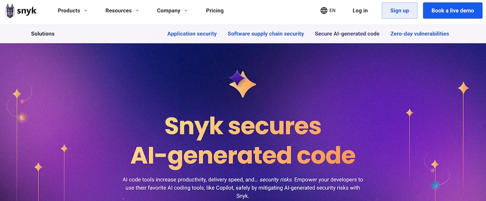 snyk ai tool for webdesign