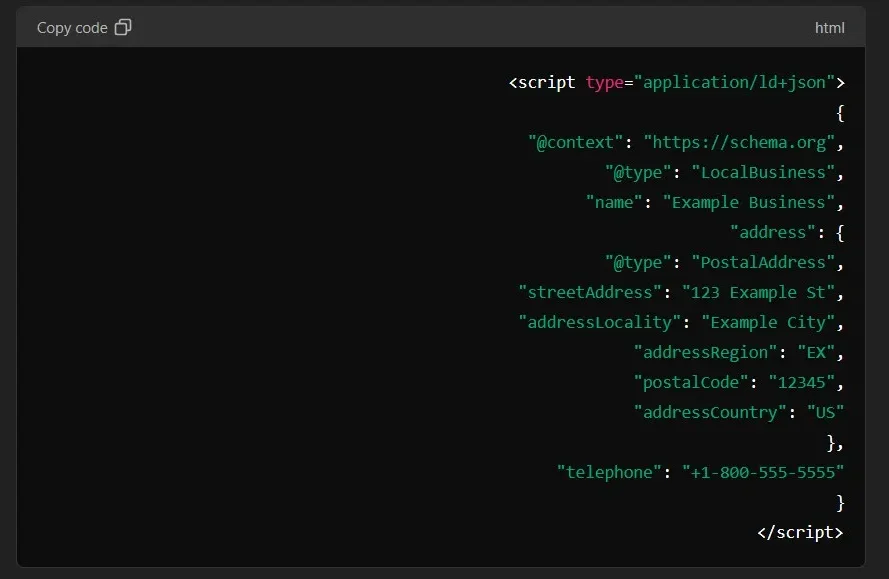 روش JSON-LD برای اضافه کردن کدهای اسکیما به وبسایت