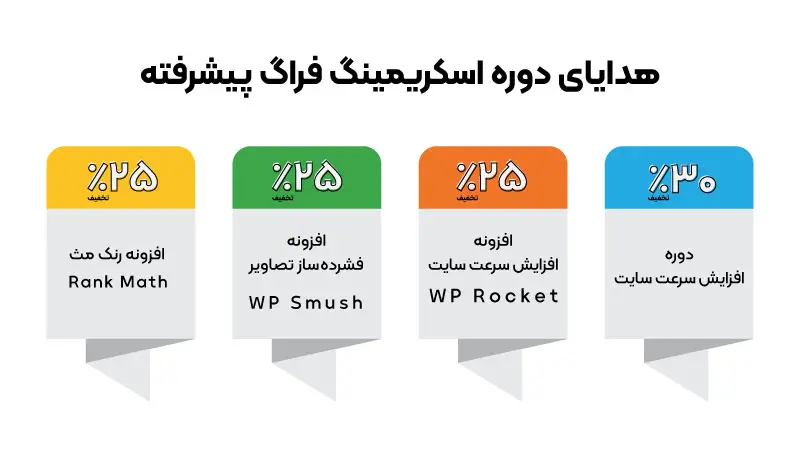 هدایای شرکت در دوره اسکریمینگ فراگ